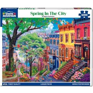 🧩 Jigsaw Puzzle 1000 pieces by White Mountain "Spring in the City" 🧩